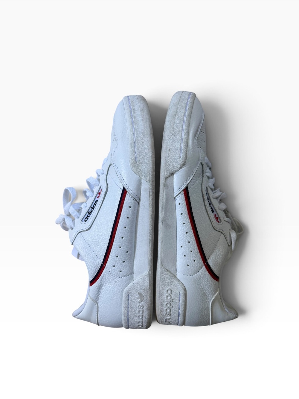 Adidas Continental 80 White Red Navy Leather Sneakers Men’s 11.5